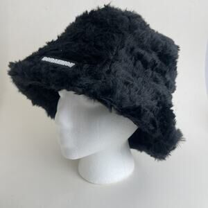 Soft Plush Women Cute Winter Bucket Hat Wide Brim Fluffy Fisherman Faux Fur Cap
